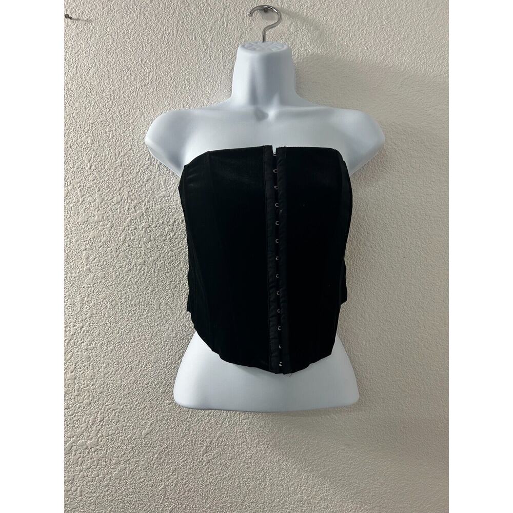 Beverly‎ & Beck Bustier Corset Bondage Womens XS Eye and Hook Front Goth Witchy